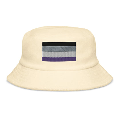 Asexual Flag Embroidery Bucket Hat