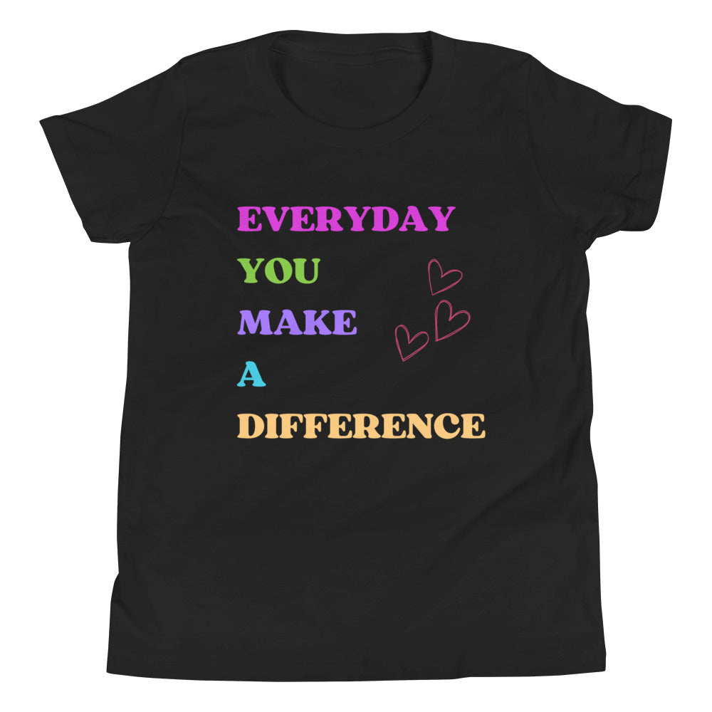 Everyday You Make A Difference Youth Tee
